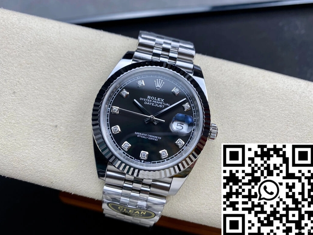 Factory Datejust Dial M126334-0012 Rolex Black Clean 1108